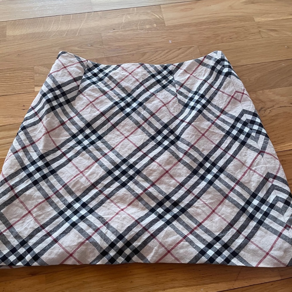 AUTHENIC BURBERRY check mini skirt